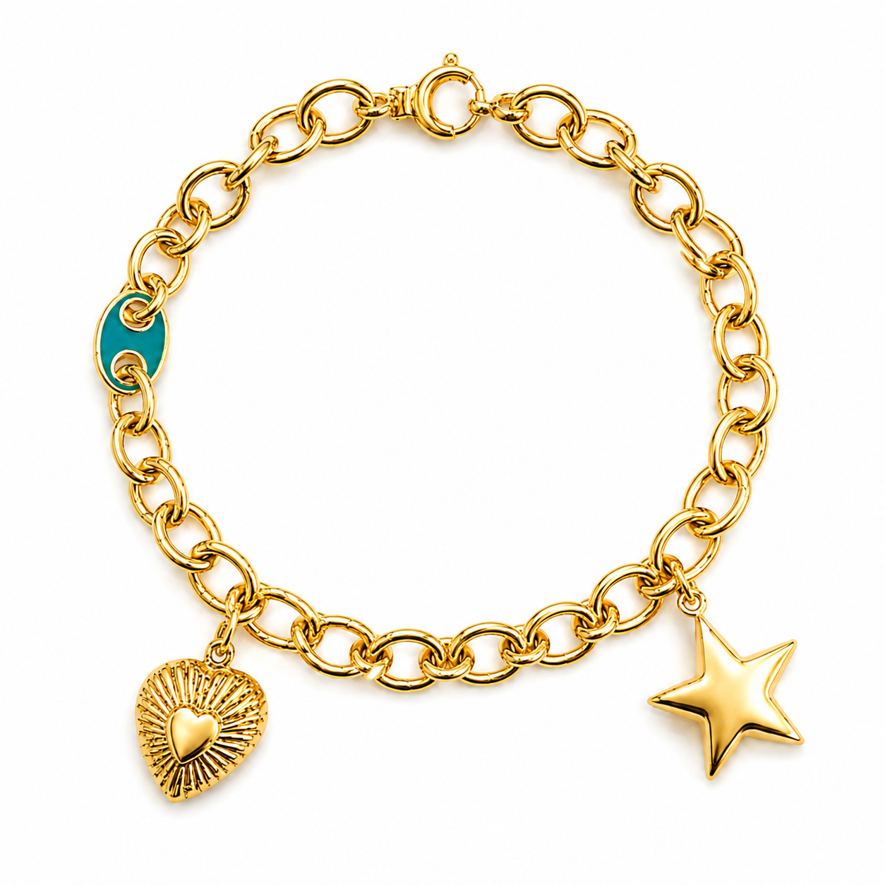 PENA Amour Symbol Charm 14 Ayar Altın Bileklik