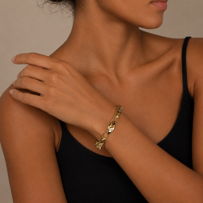 PENA Elegance Link 14 Ayar Altın Bileklik