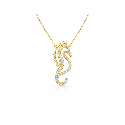 PENA Seahorse Glow 14 Ayar Altın Kolye