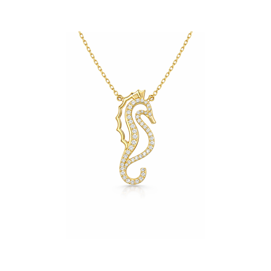 PENA Seahorse Glow 14 Ayar Altın Kolye