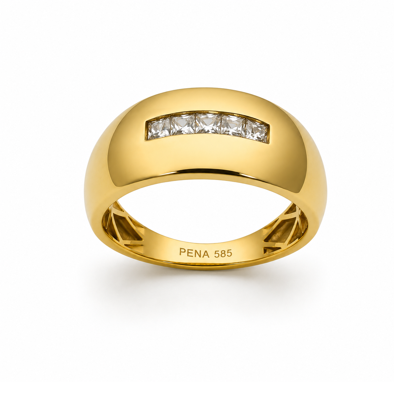 PENA Bold Line 14 Ayar Altın Yüzük