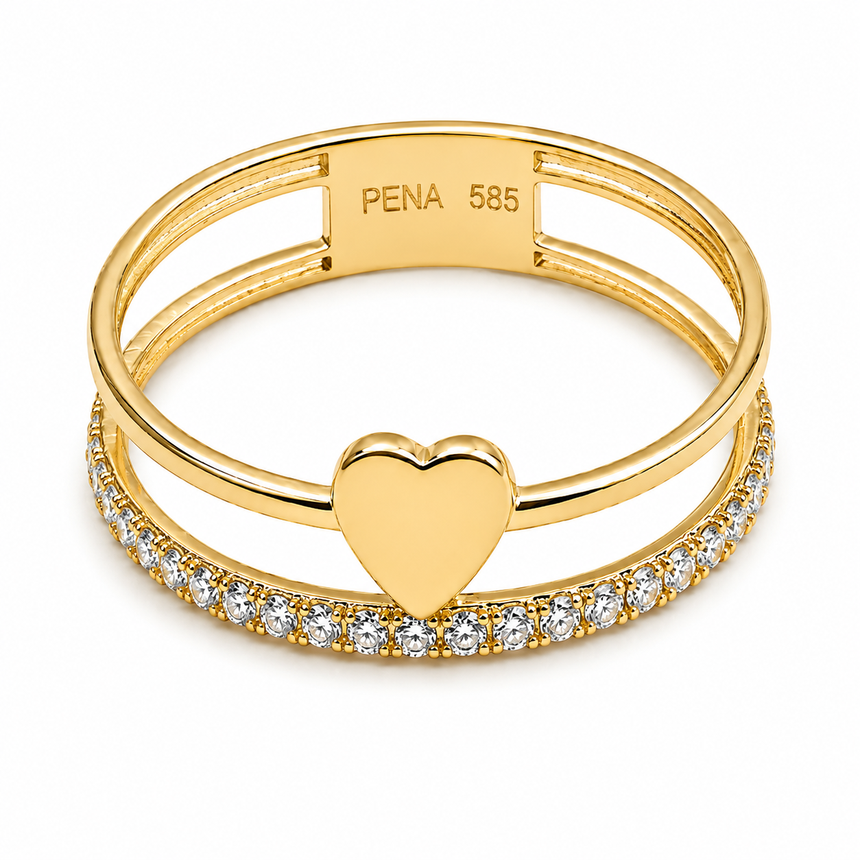 PENA Essence Heart 14 Ayar Altın Yüzük