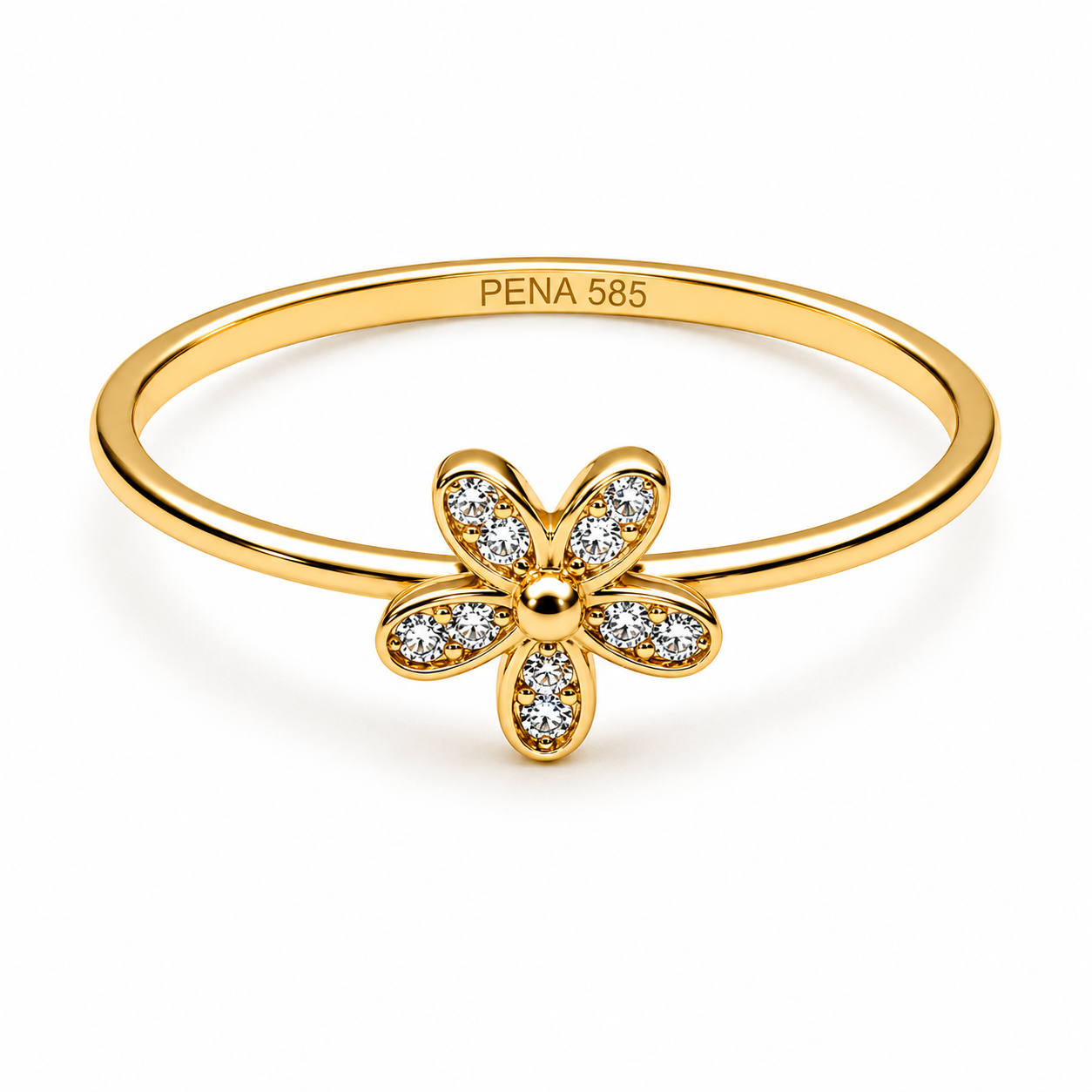 PENA Flora 14 Ayar Altın Yüzük