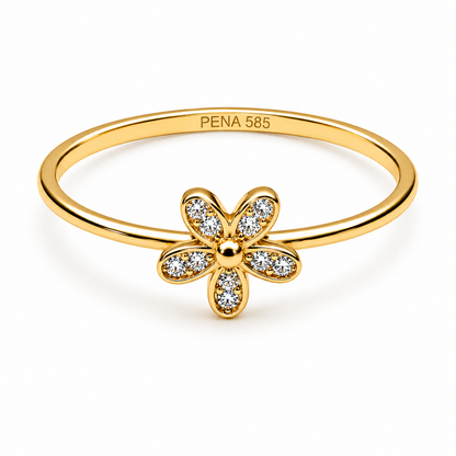 PENA Flora 14 Ayar Altın Yüzük