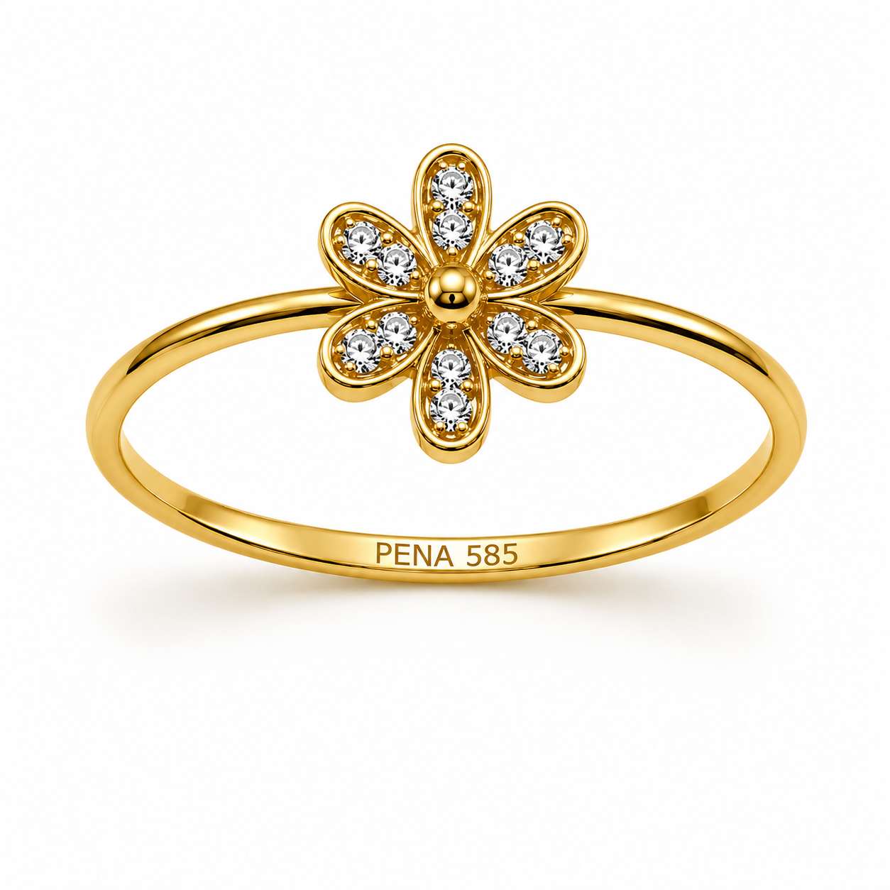 PENA Flora 14 Ayar Altın Yüzük