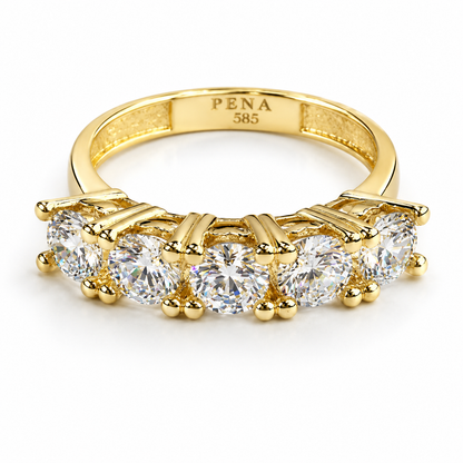 PENA Vela Crown 14 Ayar Altın Yüzük